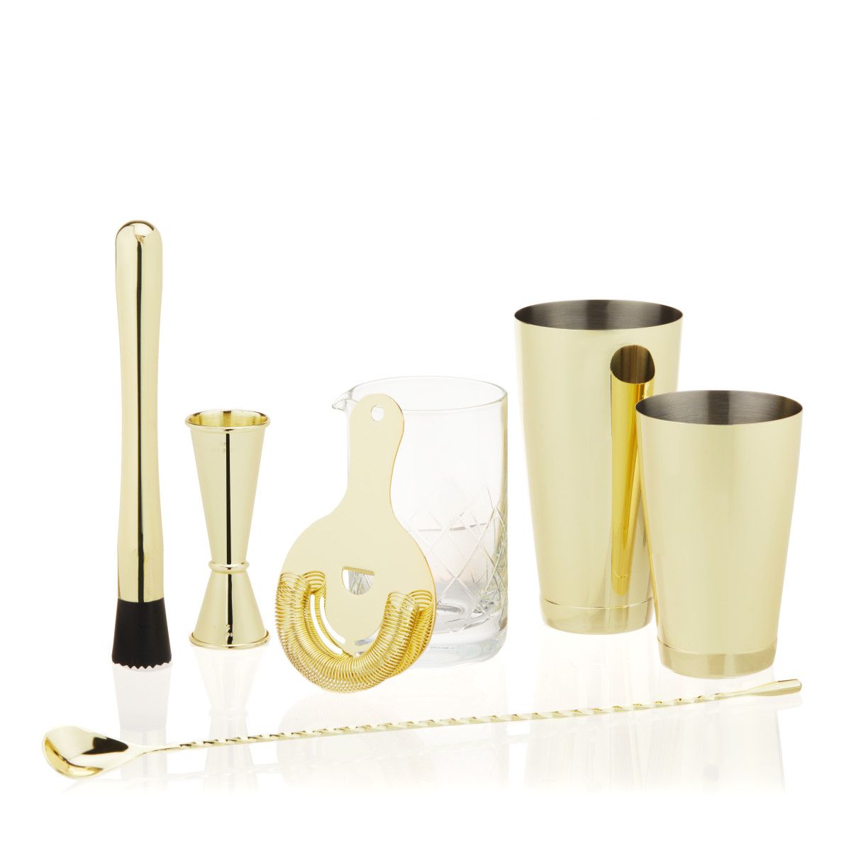 7- Piece Bar Essentials Set - Gold