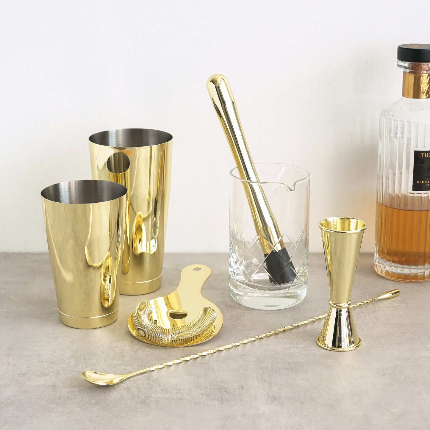 7- Piece Bar Essentials Set - Gold