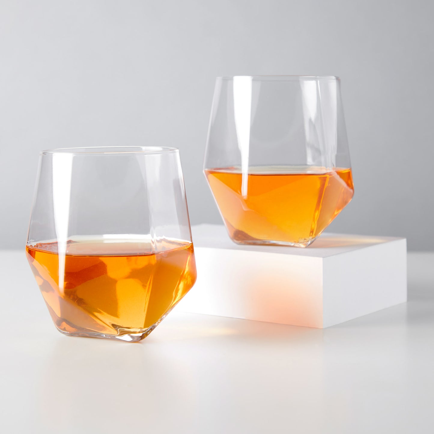 Faceted Crystal Tumblers