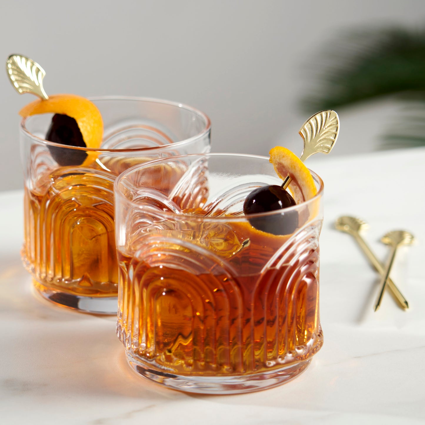 Art Deco Cocktail Picks - Gold