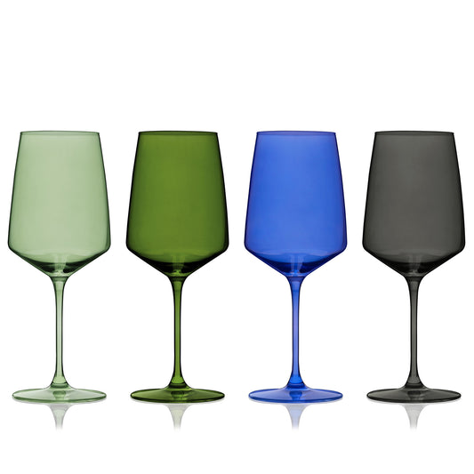 Reserve Nouveau Crystal Wine Glasses - Seaside