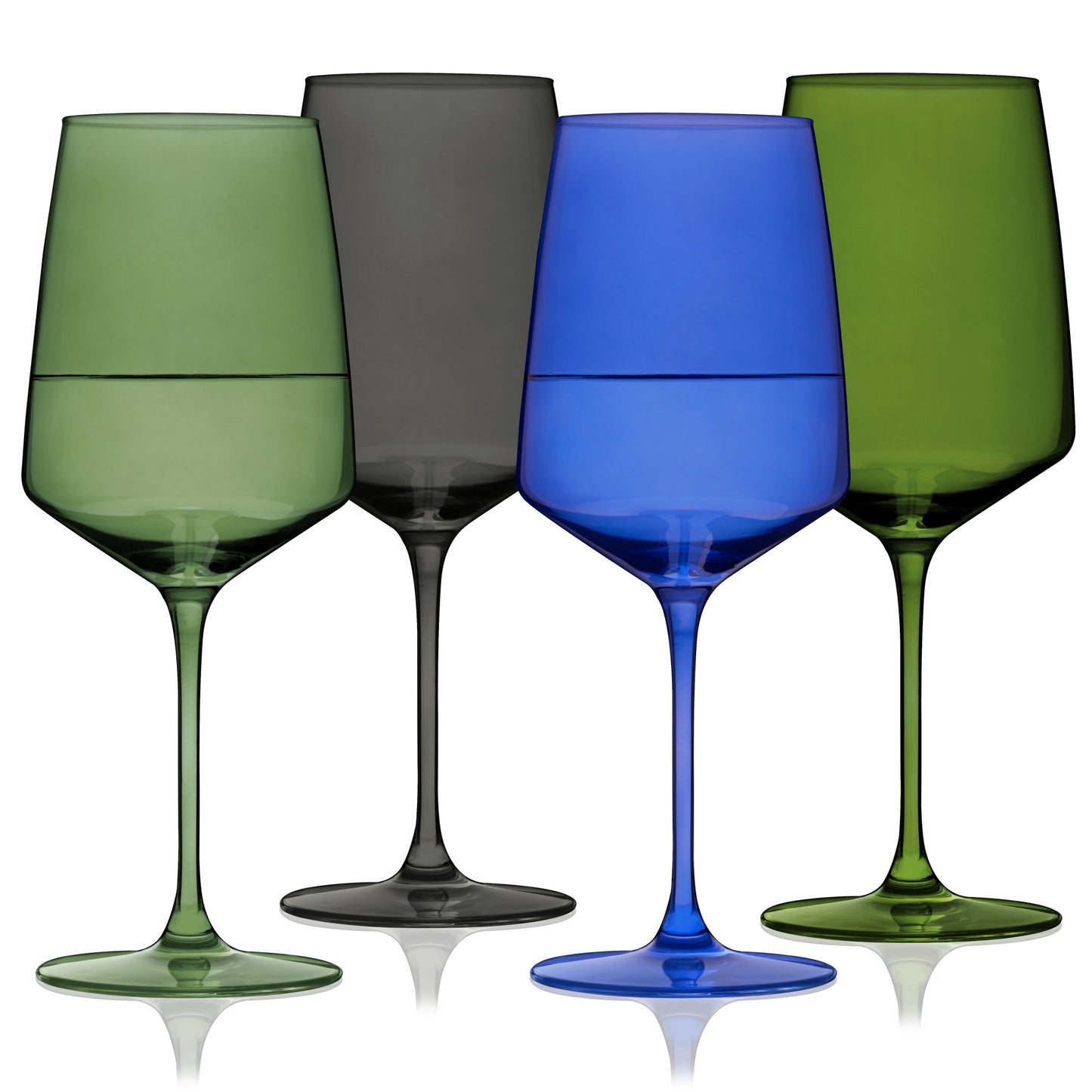 Reserve Nouveau Crystal Wine Glasses - Seaside