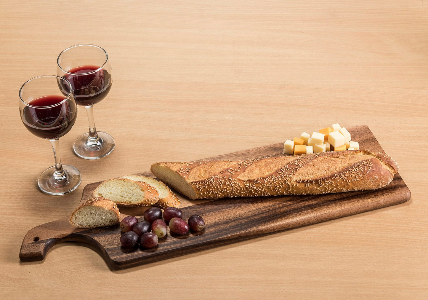 Long Charcuterie board with handle